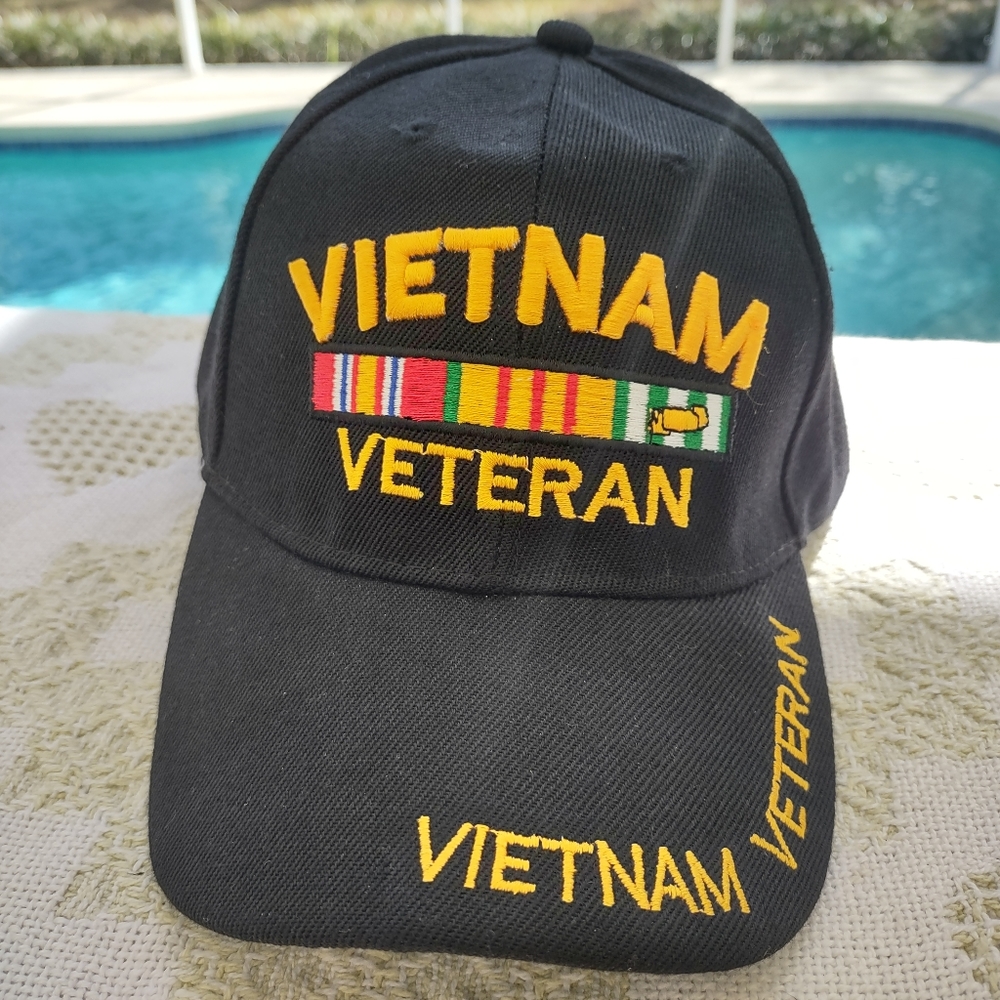 Vietnam Veteran Military ribbon hat NWOT